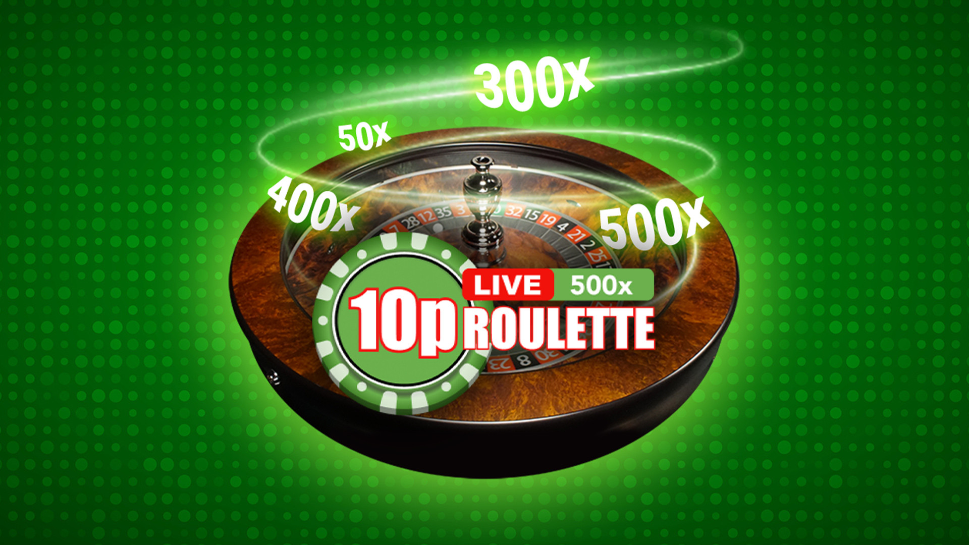 10p Roulette 500x Live
