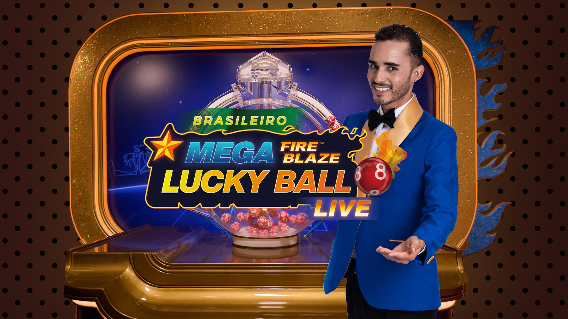 Mega Fire Blaze Lucky Ball Brasileiro